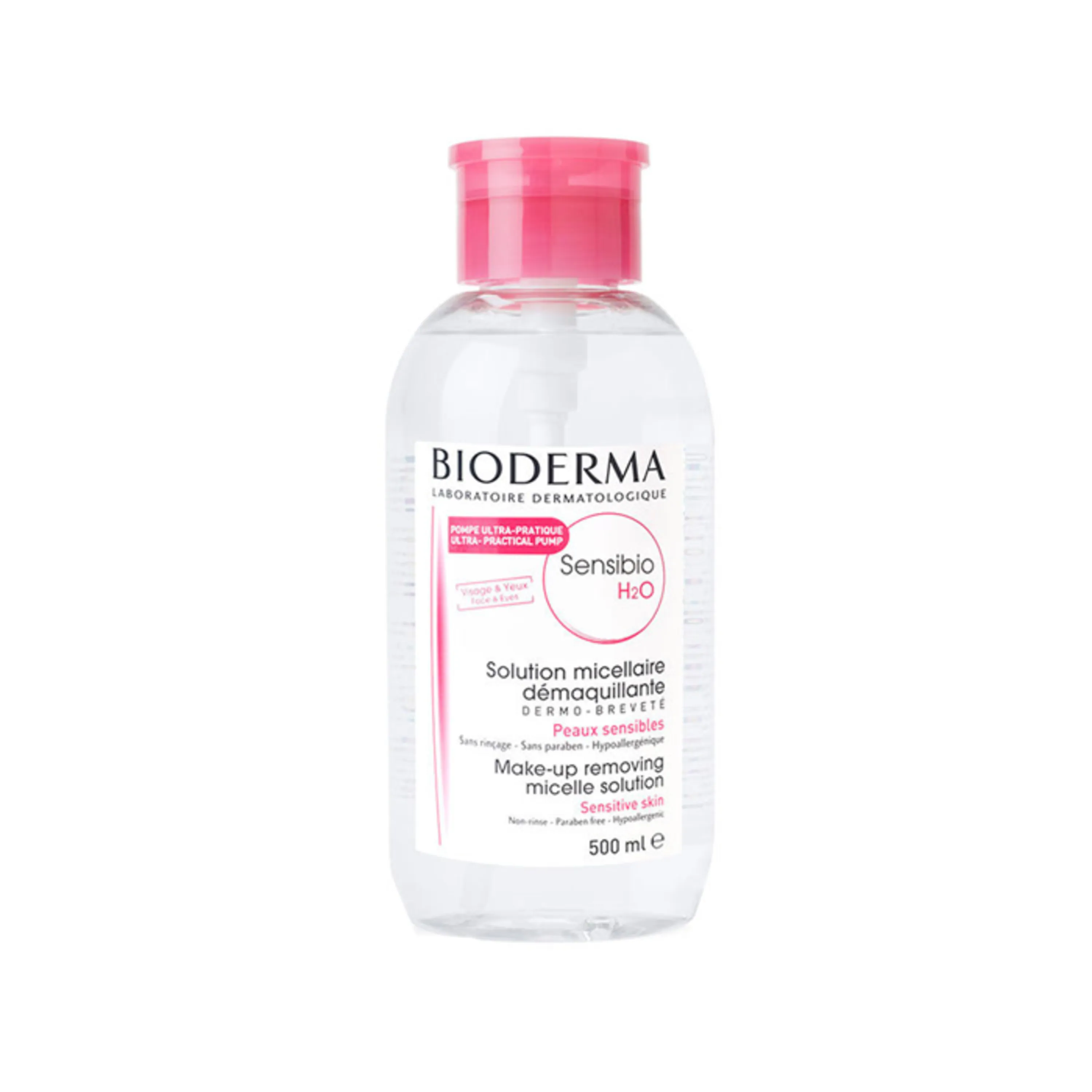 محلول پمپی پاک کننده آرایش و آلودگی میسلار سن سی بیو BIODERMA H2O